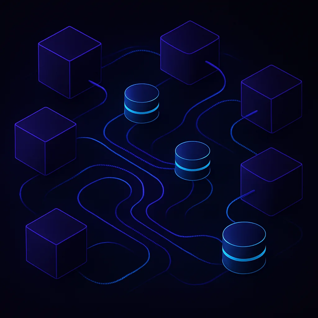 Microservices architecture with data streaming between services