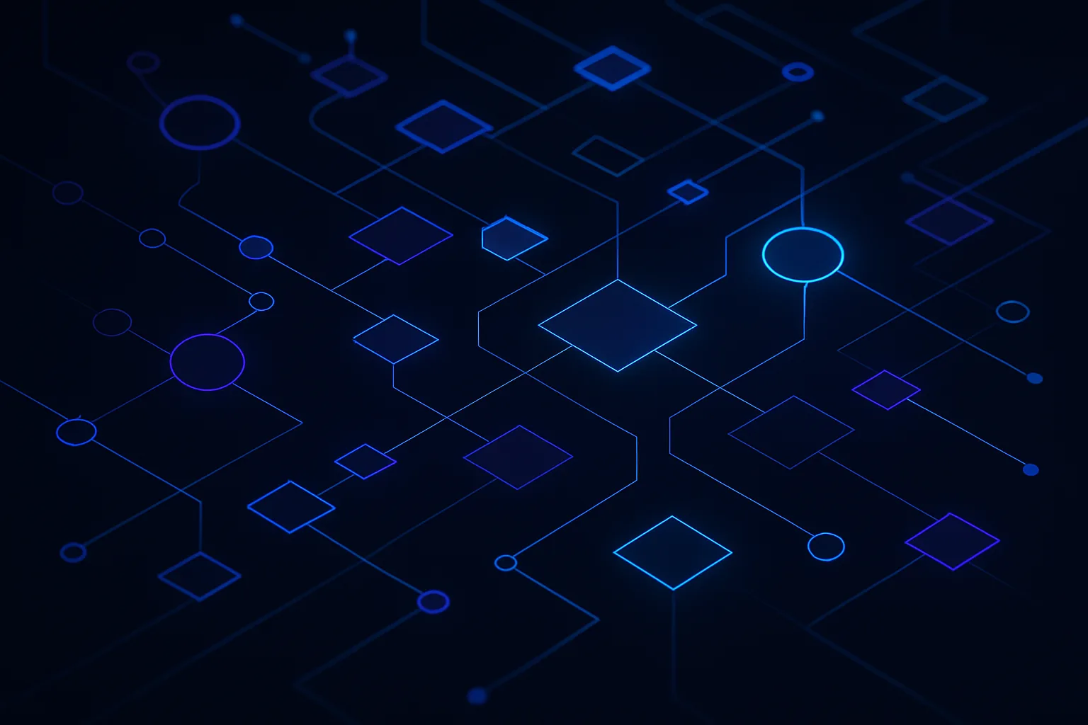 Complex data flow with nodes and connections