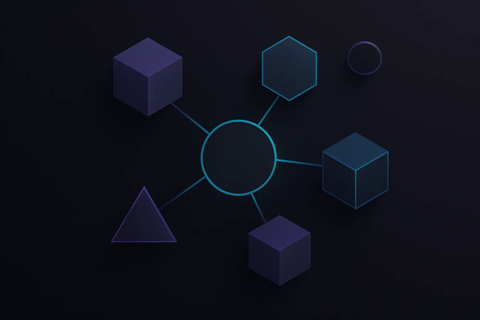 Microservices interacting through a central hub