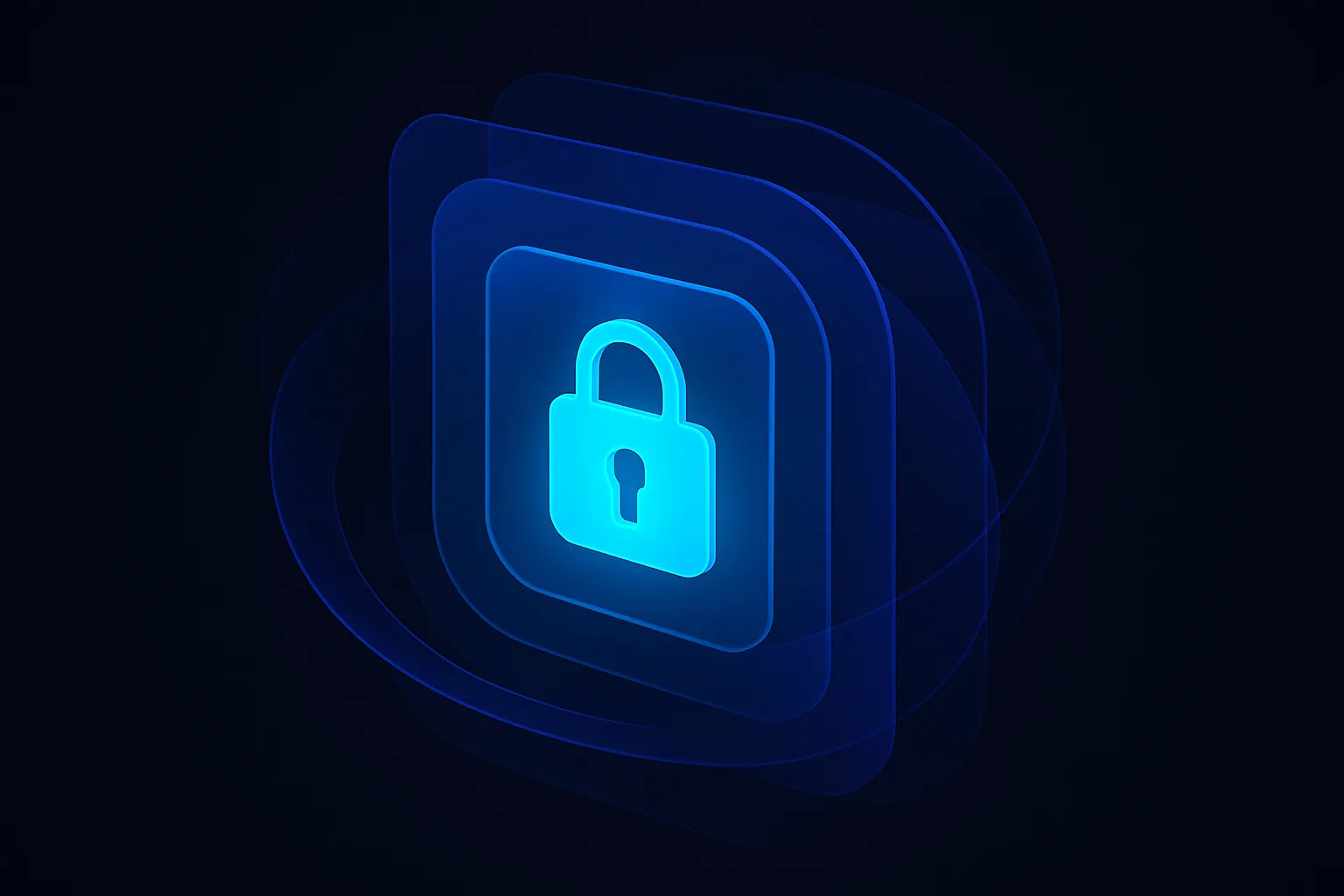 Abstract layers of security protocols enveloping a central API core