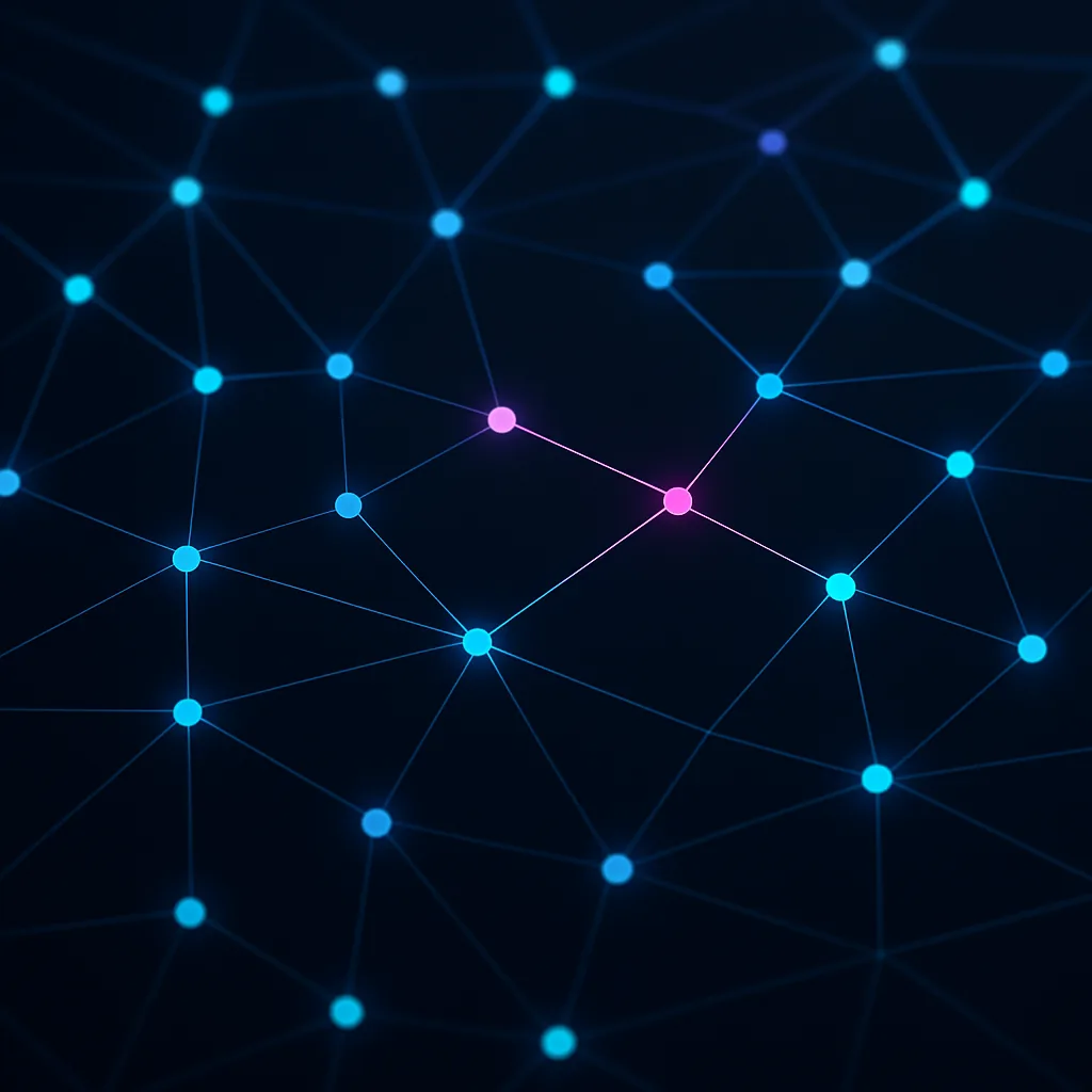 Network of nodes with exception paths highlighted