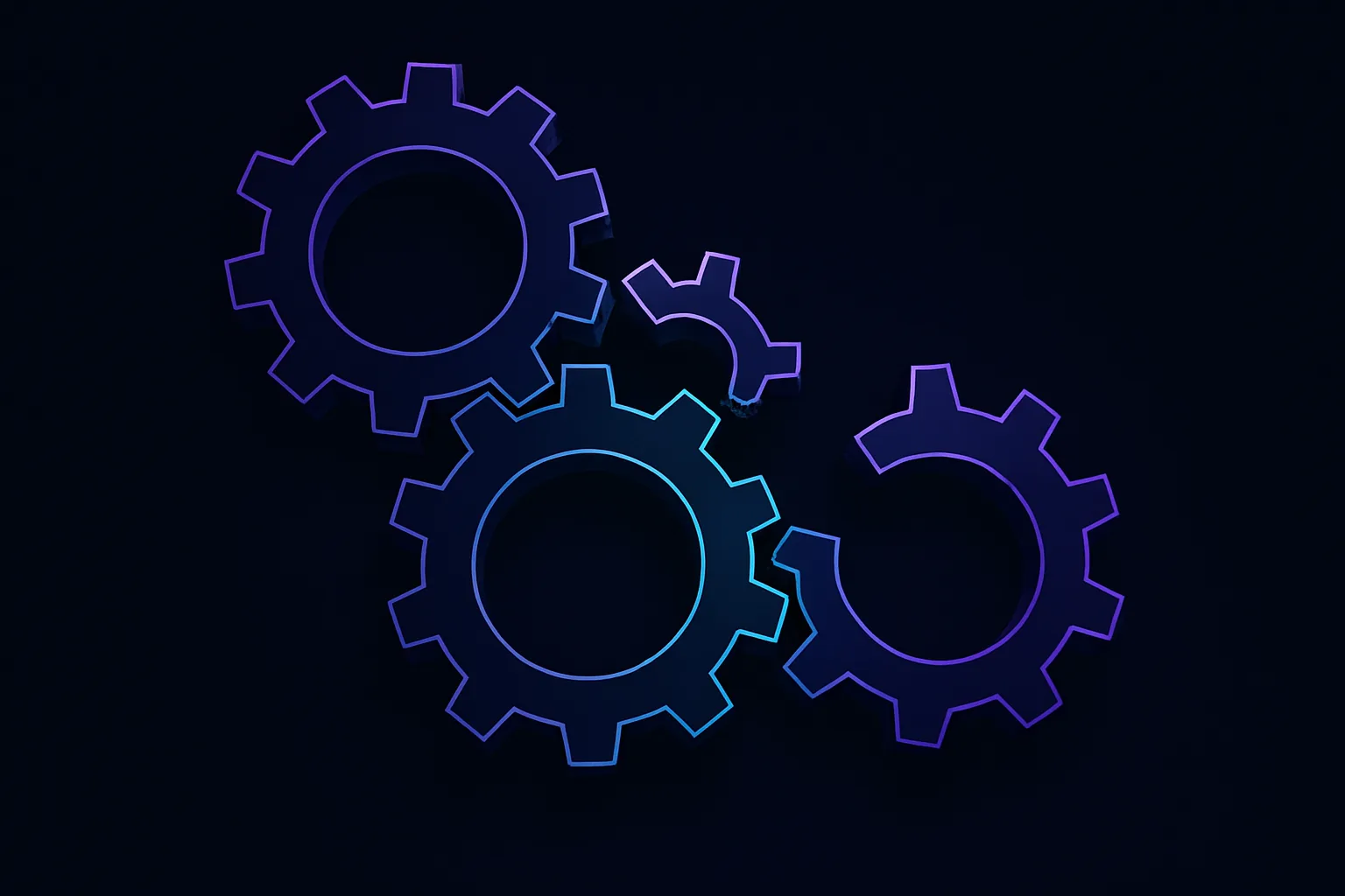 Interconnected gears with one gear misaligned