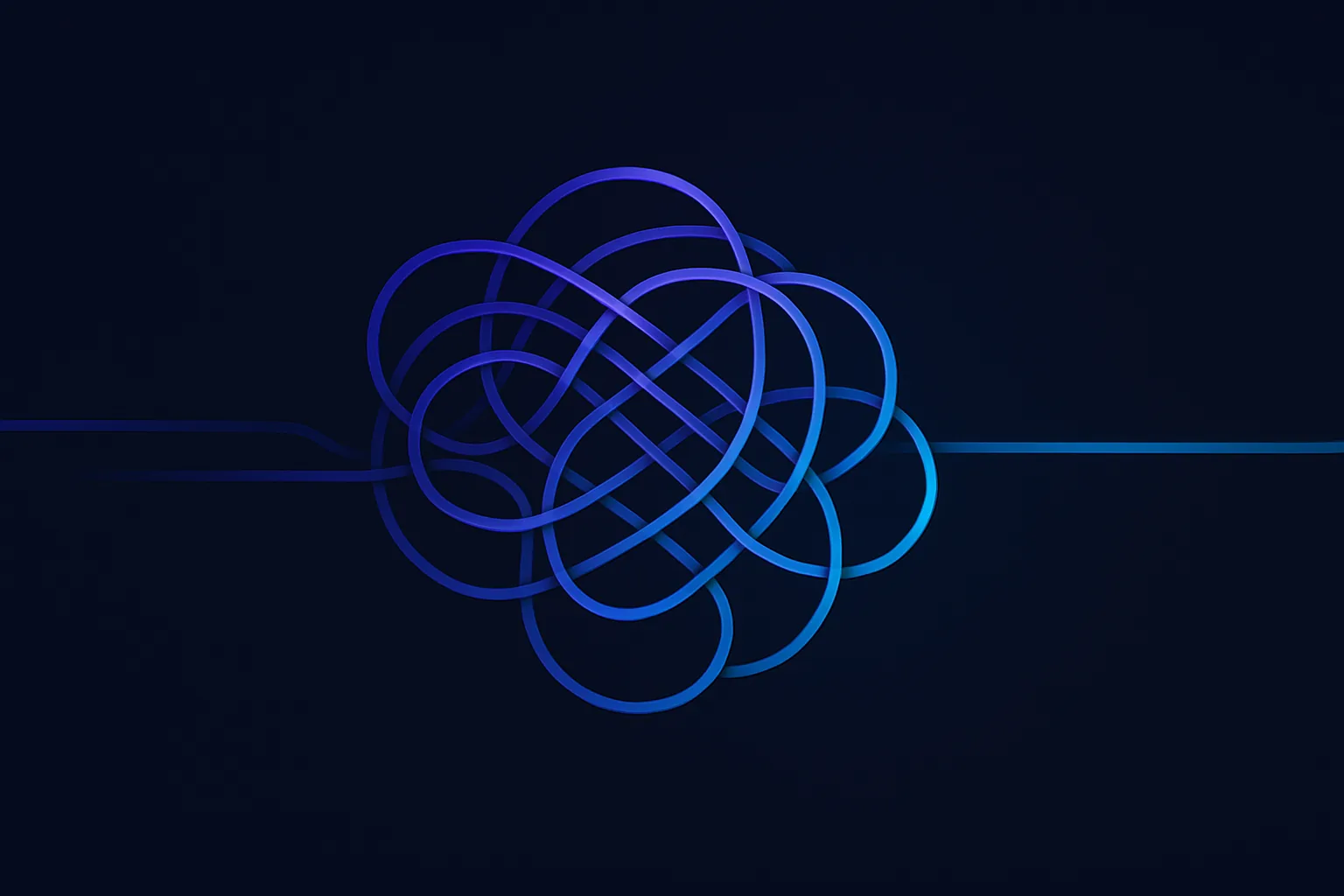 Abstract tangled lines representing confusion