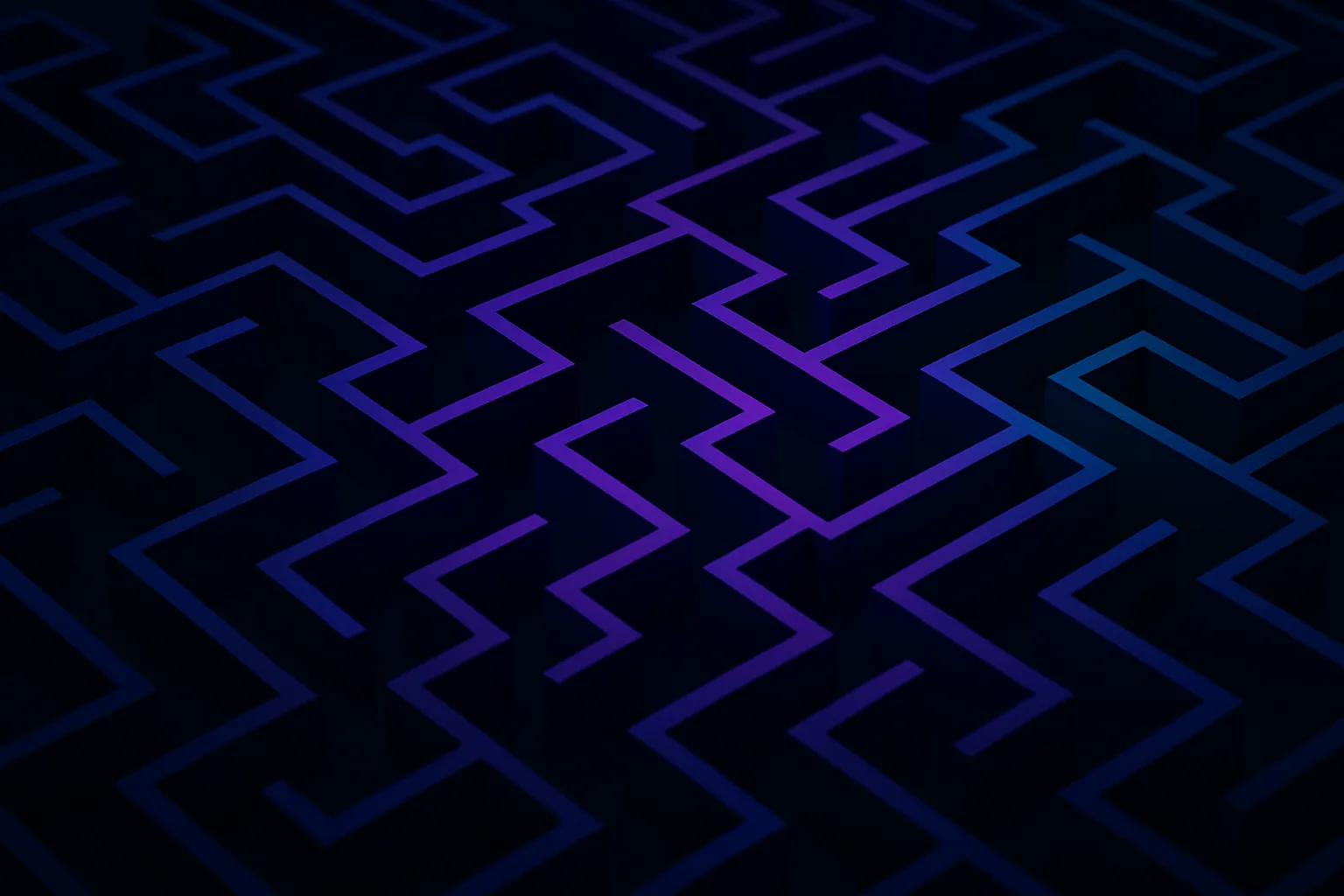 Complex maze with dead ends representing security pitfalls