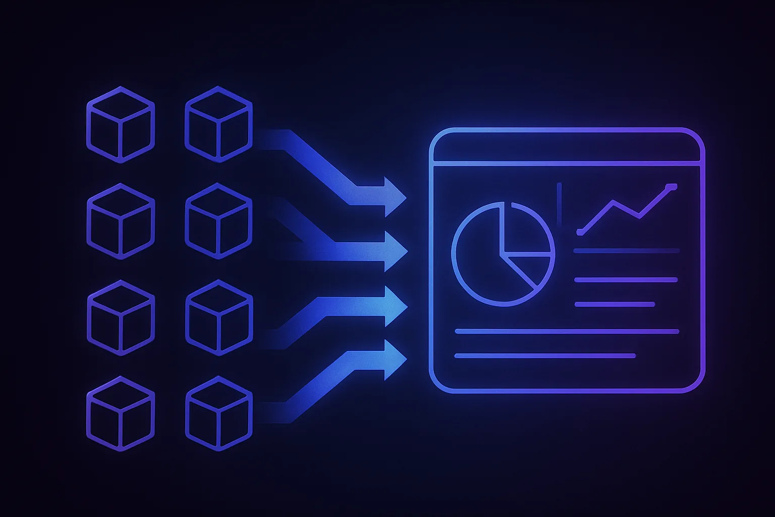 Flow of log data from Kubernetes pods to a centralized dashboard