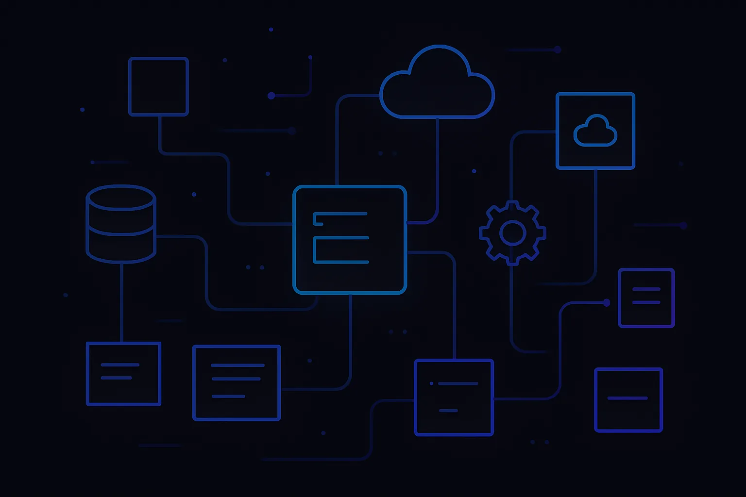 Complex network of services interacting