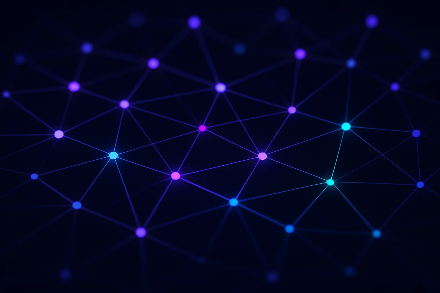 Network of nodes representing communication flow