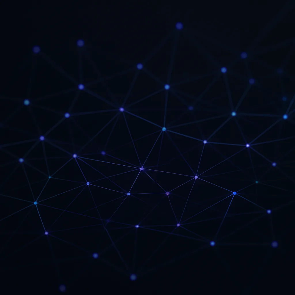 Network of nodes with dynamic connections forming a web