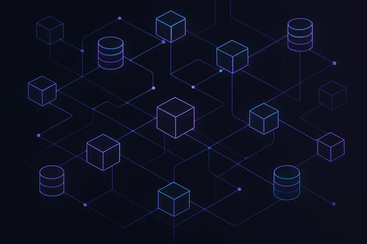 Microservices interacting in a complex web