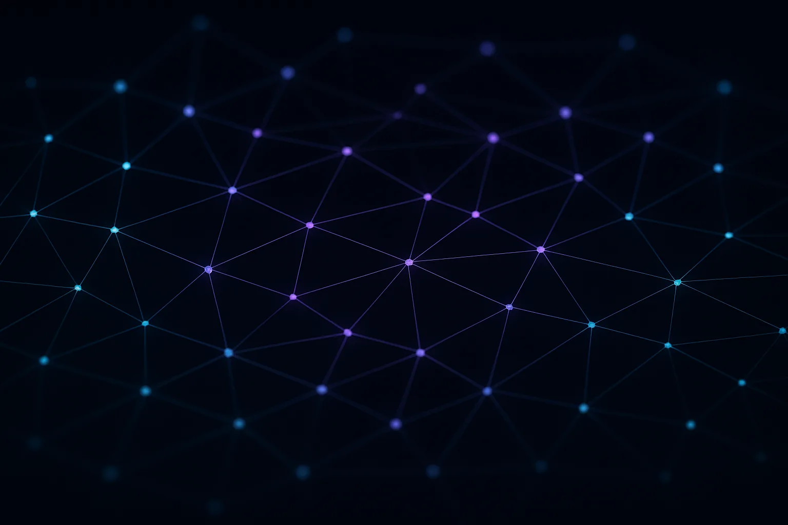 Interconnected nodes with glowing lines representing dependencies