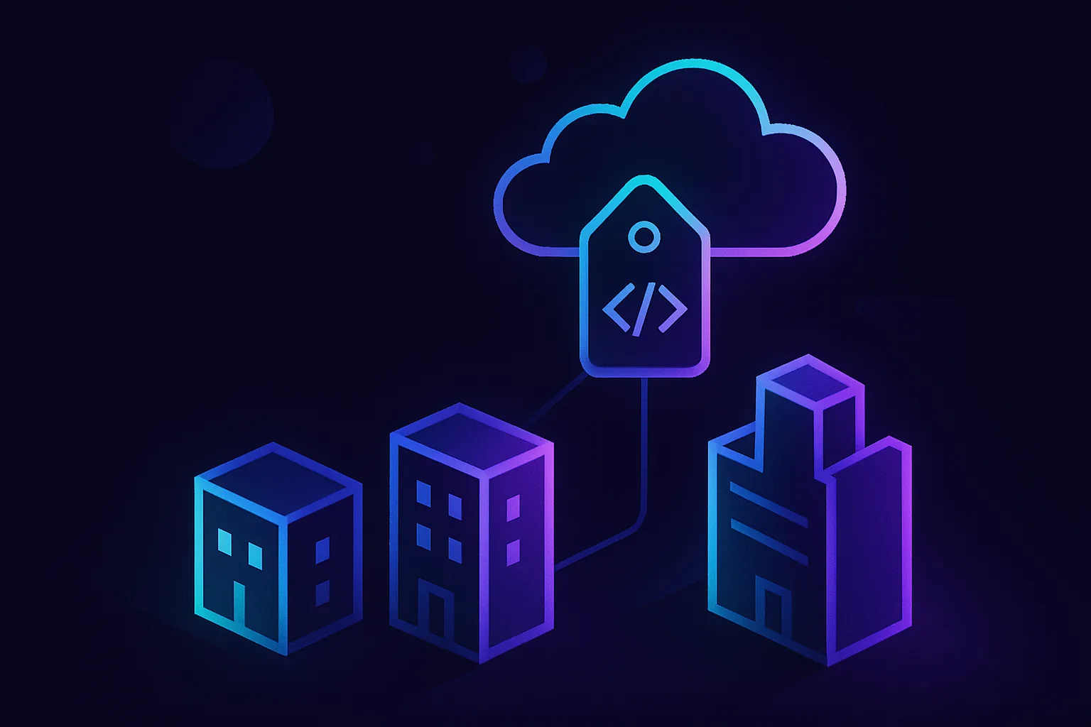 Abstract illustration of companies using cloud tagging effectively