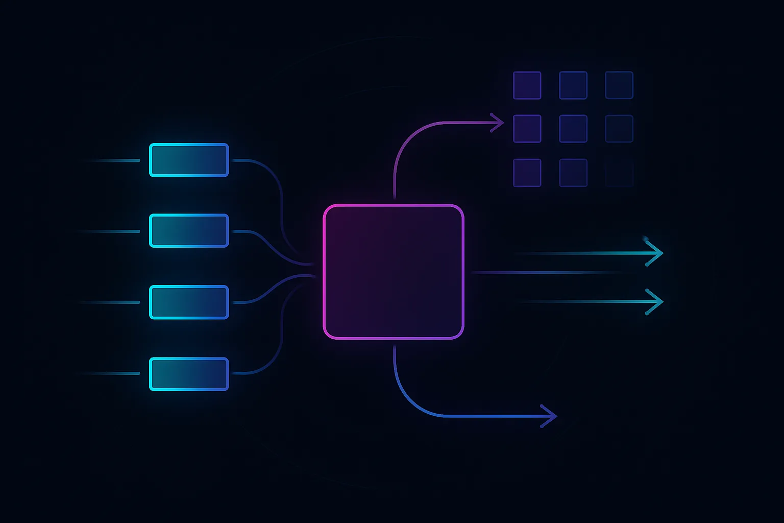 Abstract depiction of caching and prefetching mechanisms.