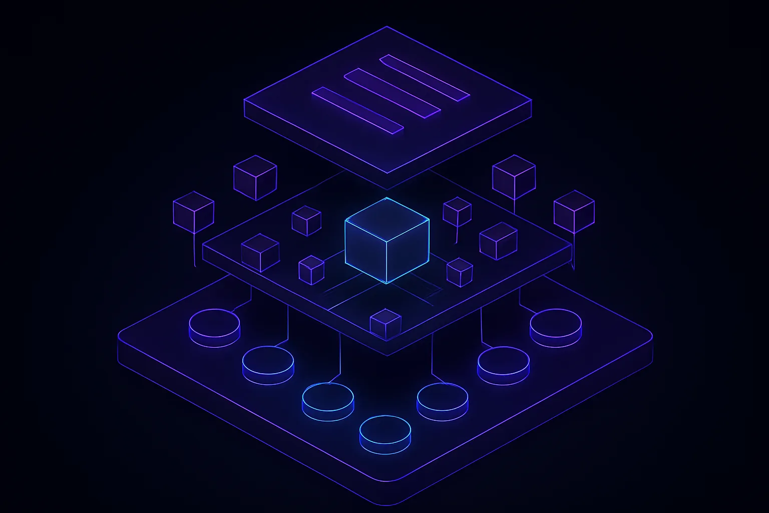 Complex system architecture with layered components