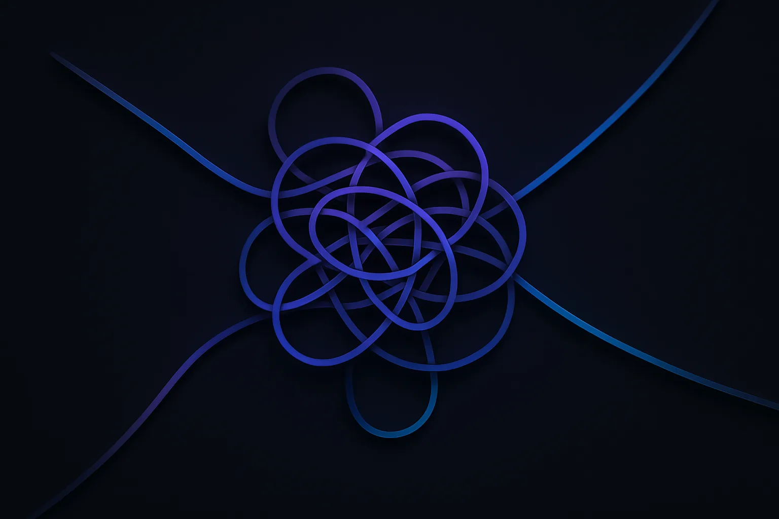Abstract tangled wires representing confusion
