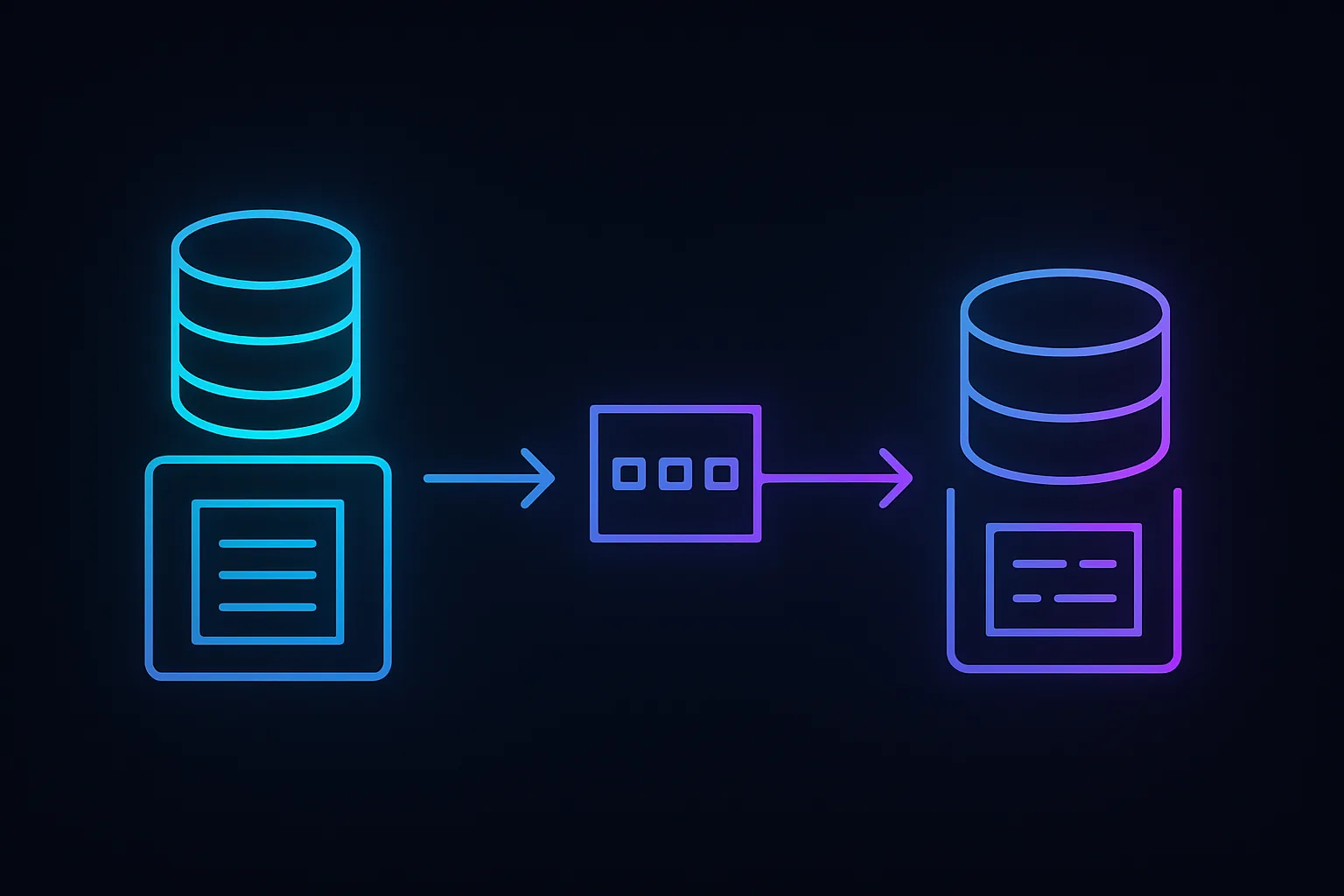 Diagram showing the flow of data in logical replication