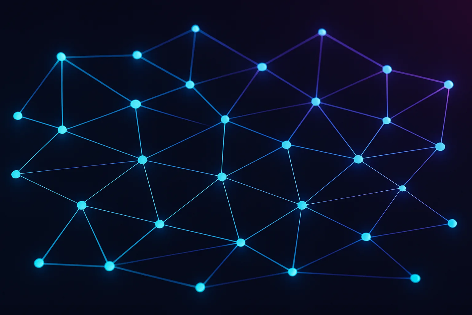 Network of interconnected nodes representing route handlers