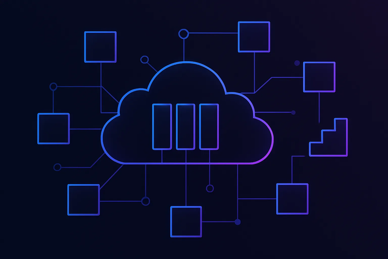 Cloud architecture with microservices and auto-scaling