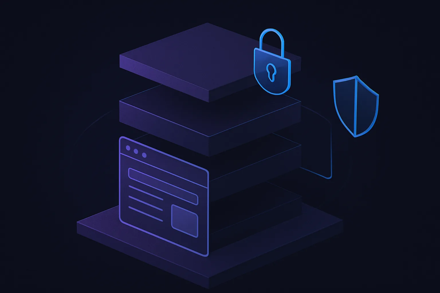 Diagram of a secure web application architecture